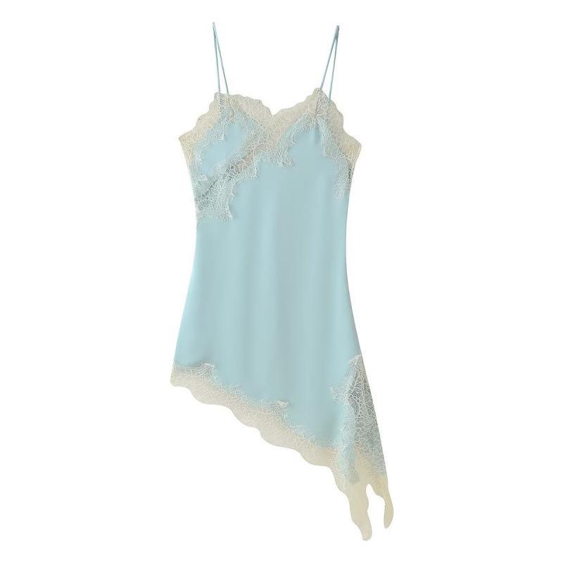 Trendy Sexy Lace Asymmetrical Dress for Women - European & American Style