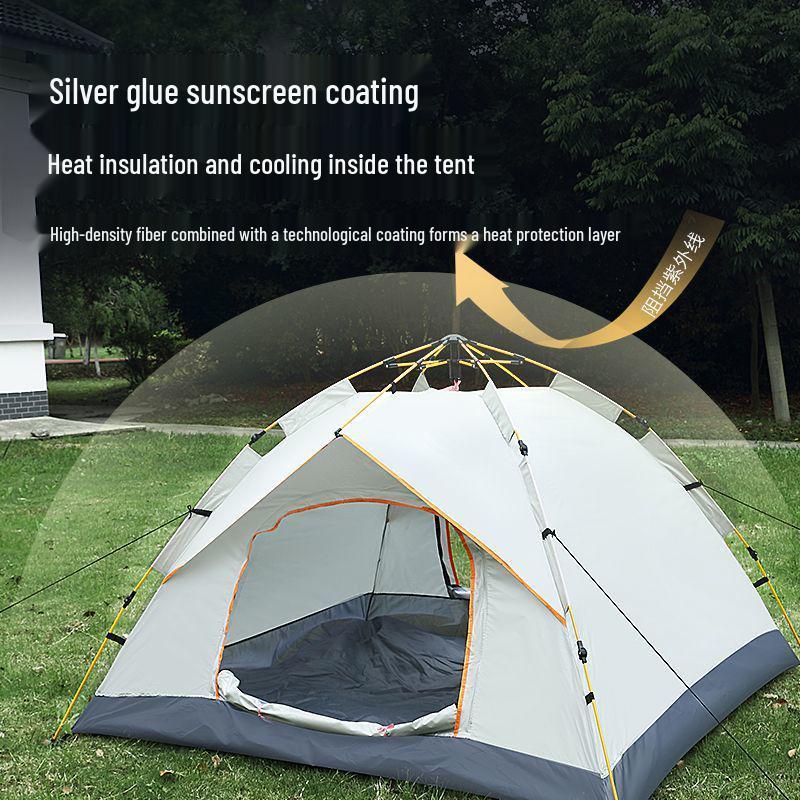 Portable Pop-Up Camping Tent with Sun & Mosquito Protection