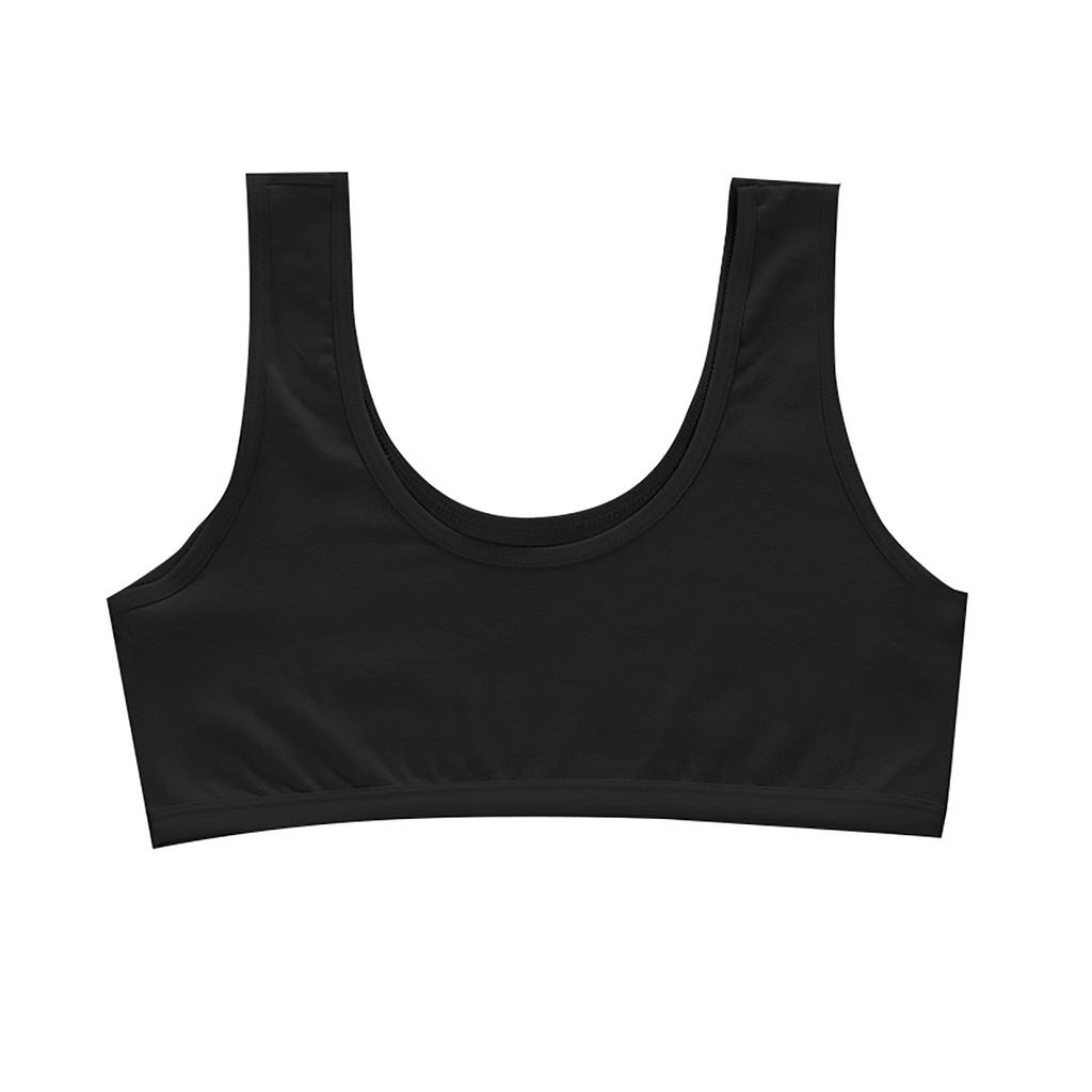 Sports Girls Seamless Training Bra Vest for Girls Development Stage Soft Stretch Fabric Wireless Comfortable Fit Supportive Design