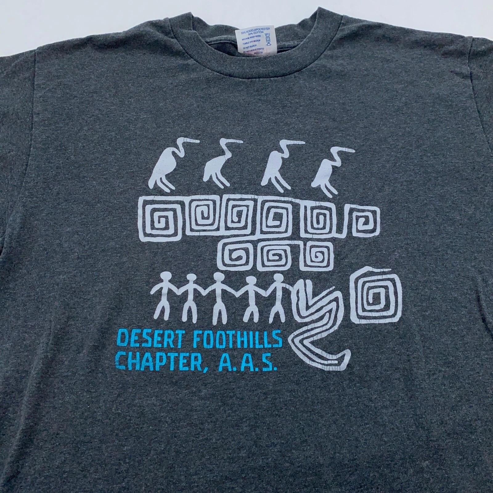 

vintage 90s DESERT FOOTHILLS CAVE CREEK ARIZONA T-Shirt MEDIUM archaeology thin 2XL