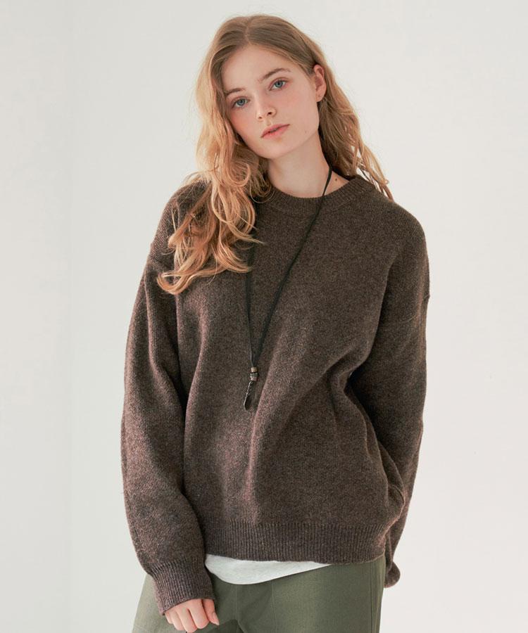 Geullounoteu Cozy Leaf Knit [Brown]