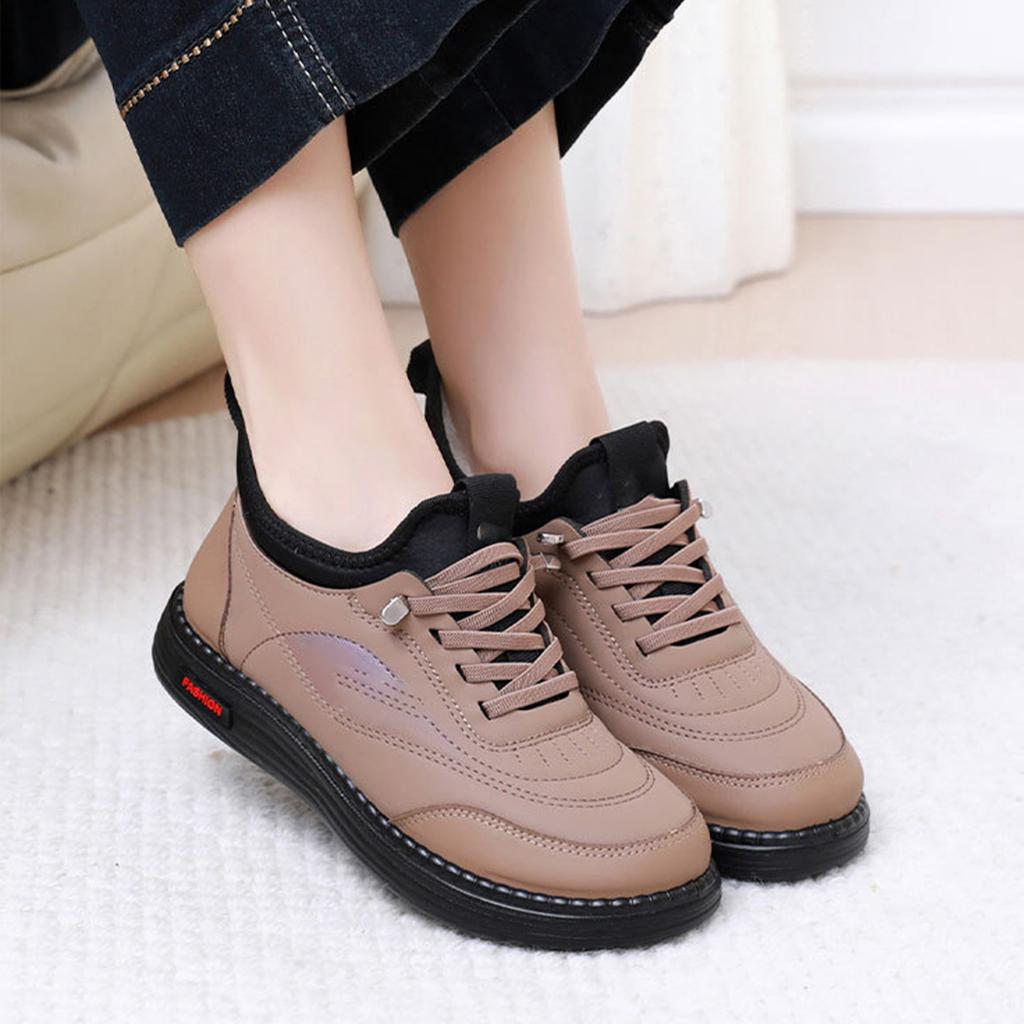 Women's Winter Stylish Non- Soft Lined Cotton Shoes for Casual Daily Wear