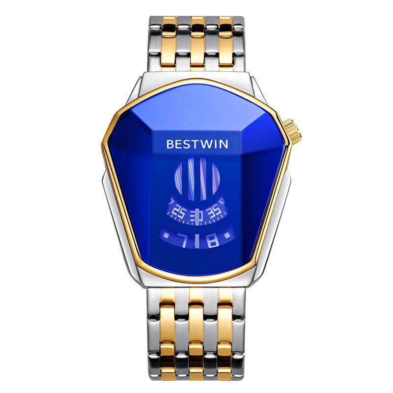 Rhombus Alloy Watch Men'S Bestwin Men'S Watch E-Commerce Quartz Watch Couple Watch