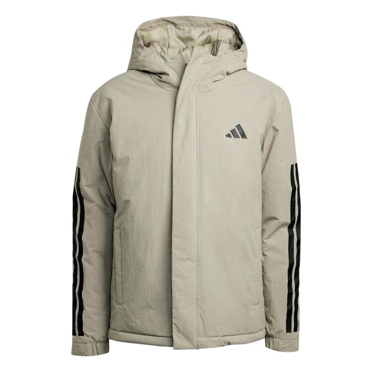 Adidas 3 Stripes HOODED INS J Puffer Jacket Unisex JY8305- 2XL