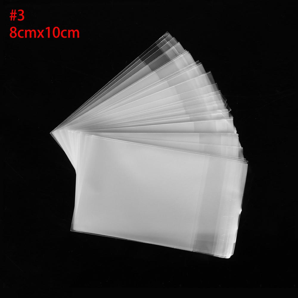 100pcs/lot Pastry Tool Biscuit Gift Snack Decoration Transparent Matte Self Adhesive Cookie Bags Seal OPP