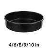 Food Grade 4/6/8/9/10 In Cake Mold Non Stick Heat Resistant Baking Pan Carbon Steel Round Food Container Household