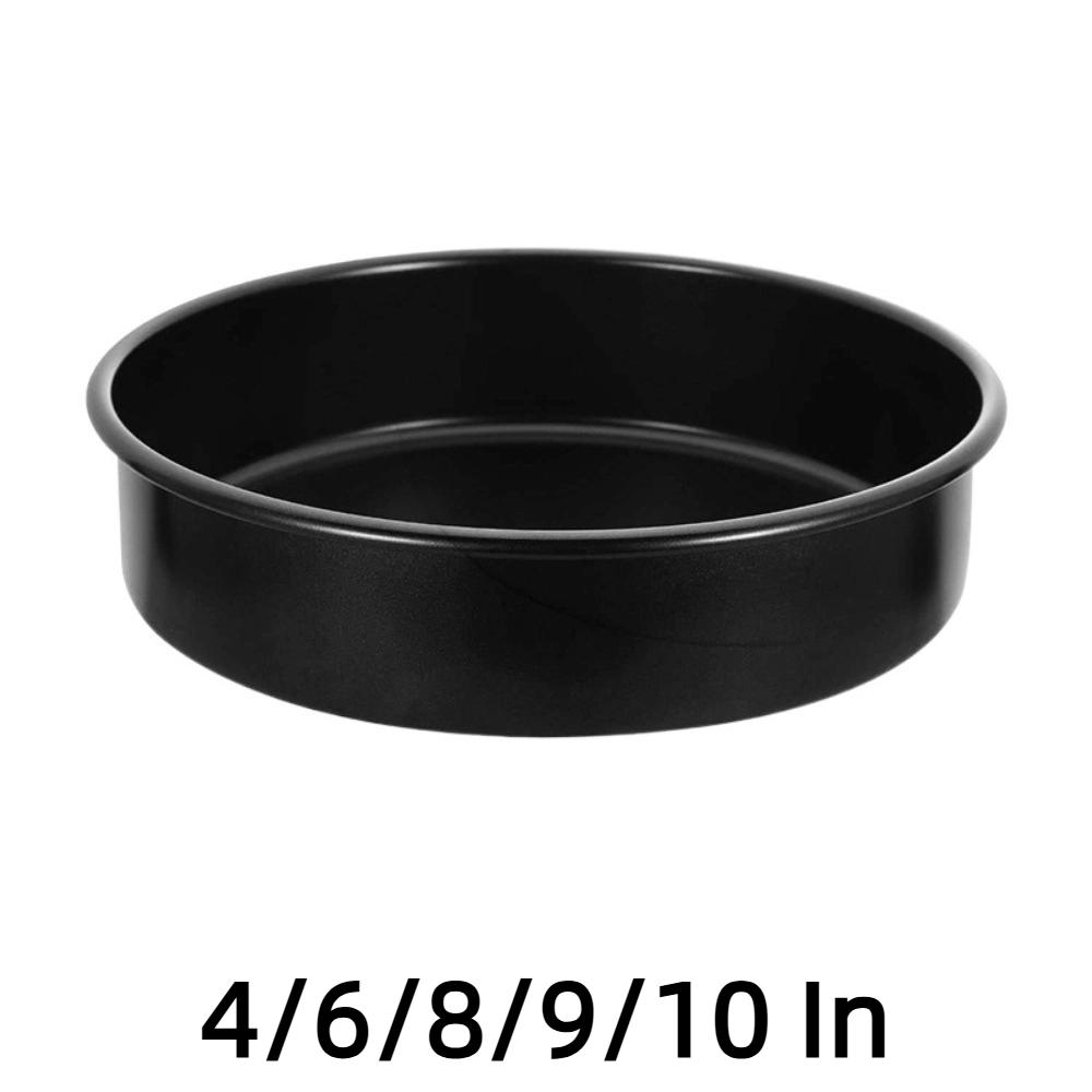 Food Grade 4/6/8/9/10 In Cake Mold Non Stick Heat Resistant Baking Pan Carbon Steel Round Food Container Household