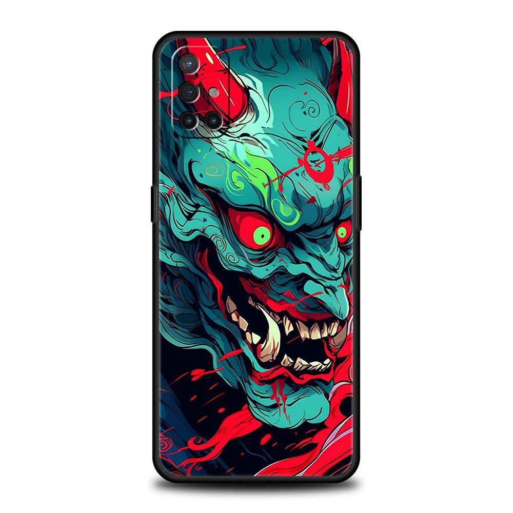 Phone Case For OnePlus 15 13 12 11 10 9 8 7T Pro 13T 13R 12R 10R 9RT 8T Nord 2T CE 2 3 5G Lite Cover Japan Ghost Face Samurai