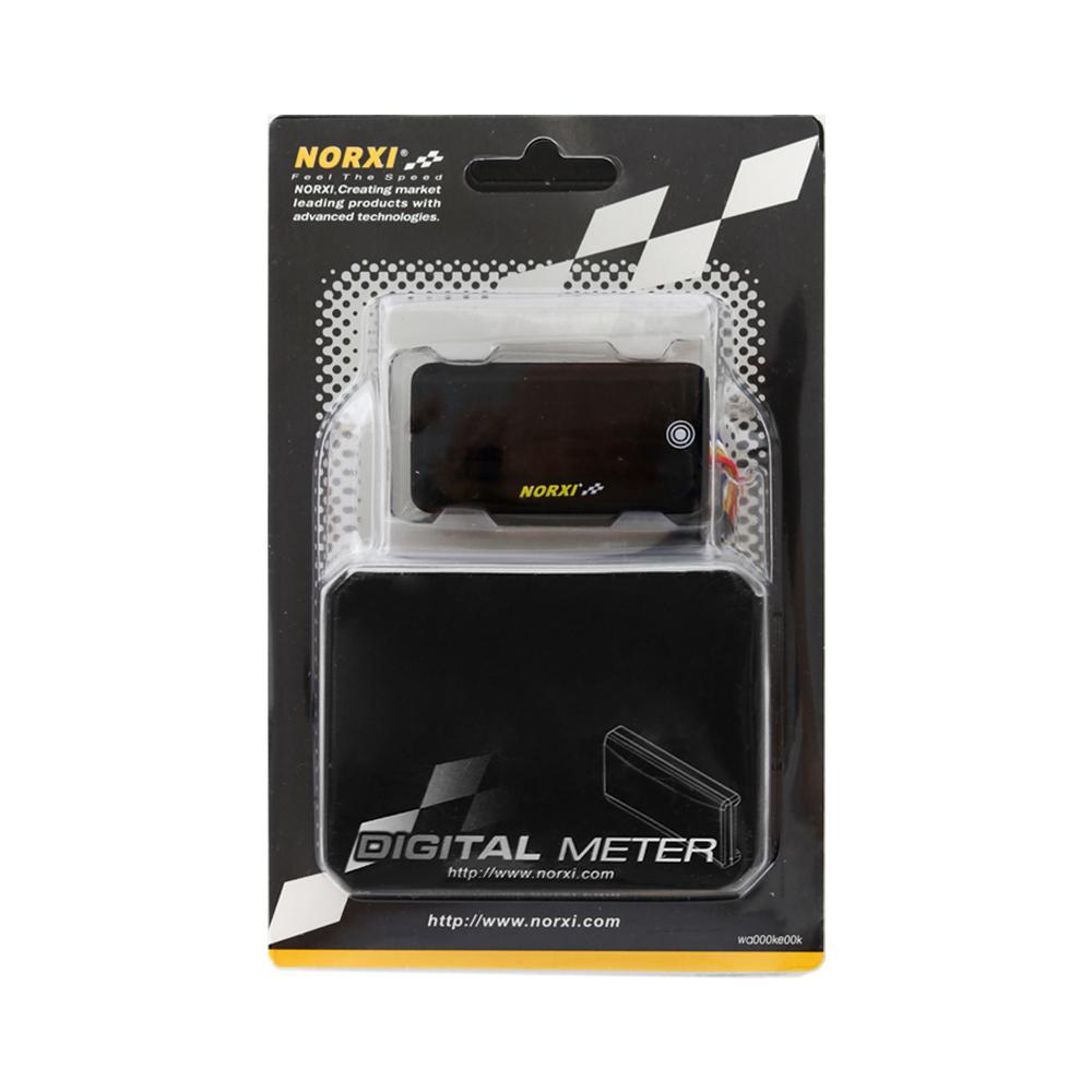 Motorcycle Water Temperature Mini 3 In 1 Gauge Voltage Time With Touch Function Automatically Adjust Brightness Meter