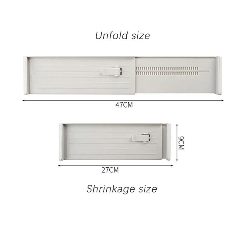 1/4pcs Drawer Dividers Adjustable Kitchen Expansion Contraction Combination Drawer Organizer Plastic Organizer Storage Drawers