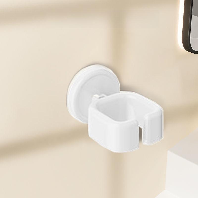 No-Drill Wall-Mounted Suction Cup Hair Dryer Holder and Shelf кремовый/белый