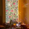 Xc9250 Green Plant Rose Vine Colorful Sunlight Electrostatic Sticker Double-Sided Visual Window Glass Decorative Sticker