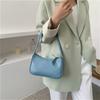 Weiche PU Leder Frauen Lila Unterarm Tasche Retro Einfarbig Damen Handtaschen Mode-Design Mädchen Kleine Schulter Taschen