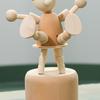 Eye-catching Artwork Figurine Individual Wooden Photo Props Handicraft Statue Home Decoration