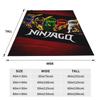 Ninjagos Blanket Cover  Flannel Throw Blankets Airplane Travel Decoration Ultra-Soft Warm Bedspreads