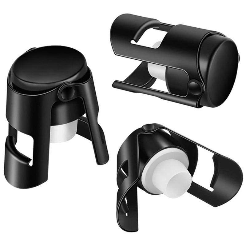 Stainless Steel Champagne Stopper Beverage Bottle Saver Leak Proof Sparkling Wine Preserver Sealing Bottle Tool