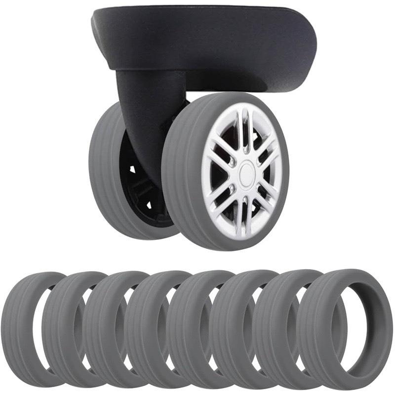 

Бесшумный чехол для колес дорожного чемодана: Защитная силиконовая замена для универсальных роликов для багажа 8 Pieces OPP Pack