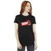 Marvel Universe Womens/Ladies Marvel Chocolate Cotton Boyfriend T-Shirt