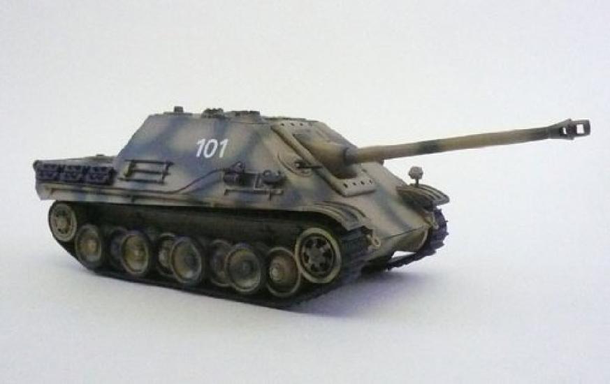 Aoshima Bunka Kyozai Remote Control AFV Series 12 German Jagdpanther Tank Destroyer Plastic Model Kit 1/48 No.