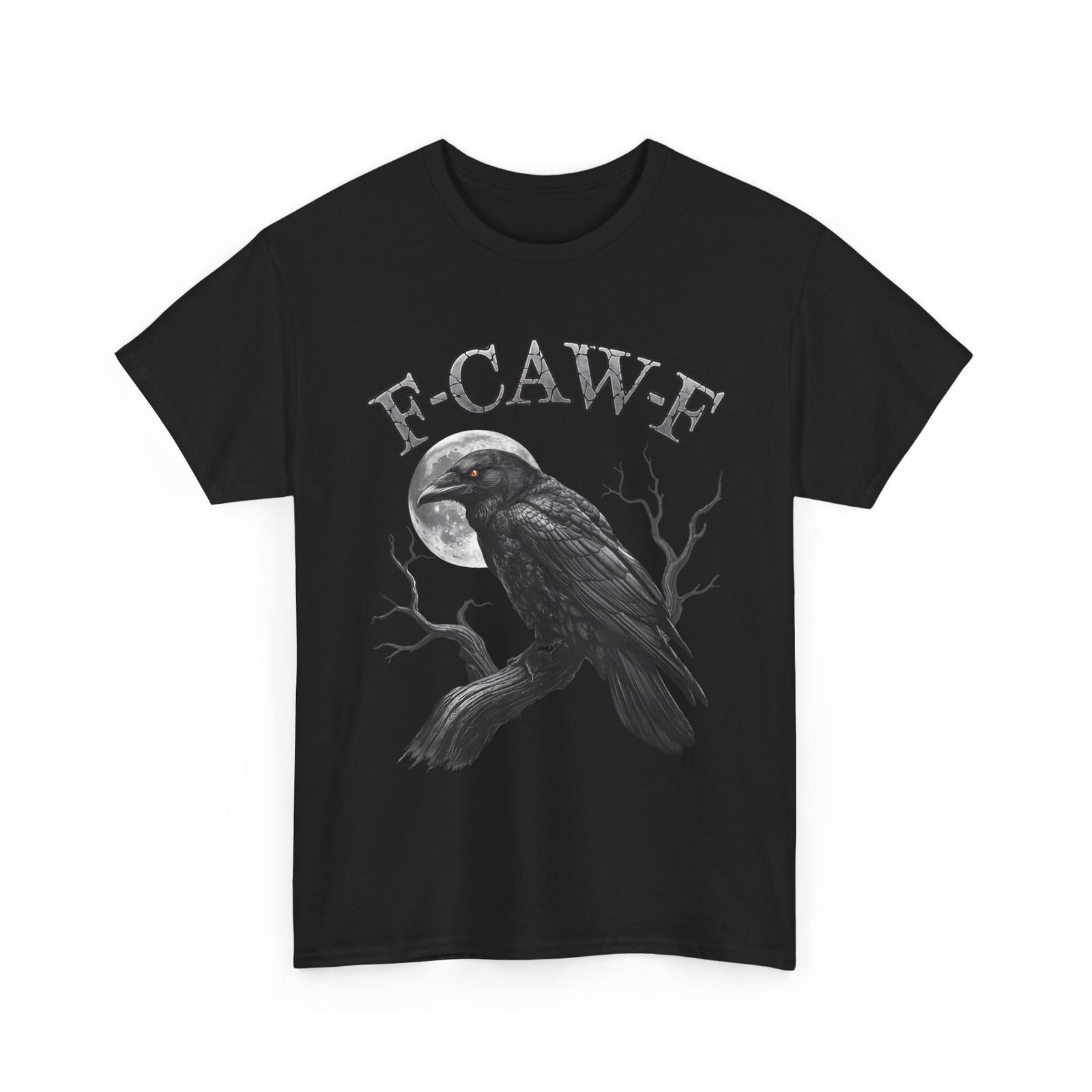Черный Ворон, Футболка F-Caw-F, Готическая футболка Луна Ворона S