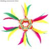 1/5pcs Colorful Feather Shuttlecock China Jianzi Foot Kick Hand wheel Fancy Goose Feather Shuttlecock Fitness entertainment