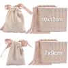 Ribbon Bow Velvet Jewelry Bags Thicken Small Necklace Bracelet Packaging Pouches Drawstring Gift Bag Jewelry Protect Storage Box