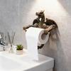 Flying Dragon Roll Paper Holder Winged Dragon Bathroom Wall Mount Toilet Paper Holder Gothic Resin