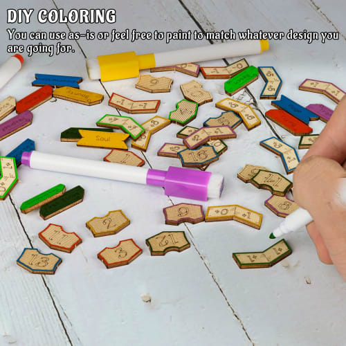 Ability, Loyalty, +1/+1 Counter Set Wood Keyword 194 Piece Set Magic the Gathering MTG Compatible Magic Token