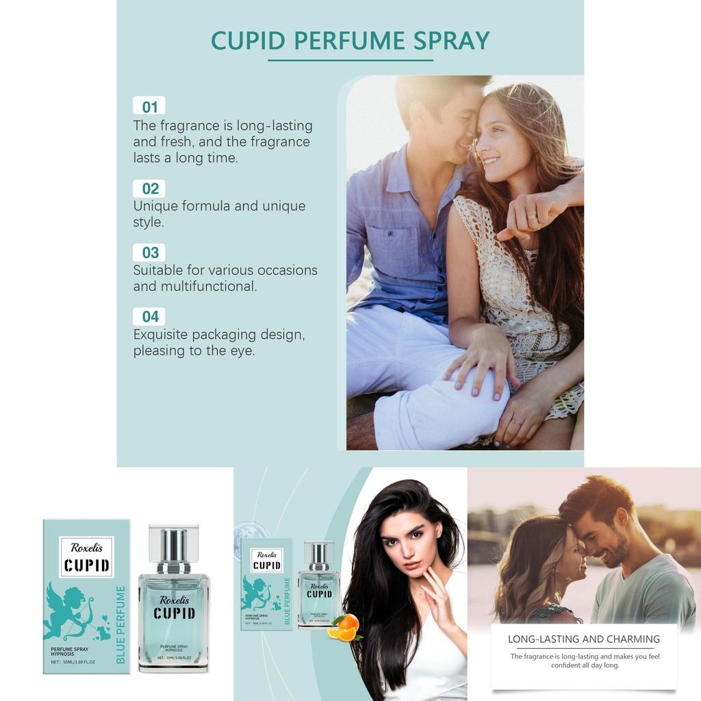 Cupid Blue Perfume Fresh And Charming Fragrance Long Lasting Elegant And Portable Cologne