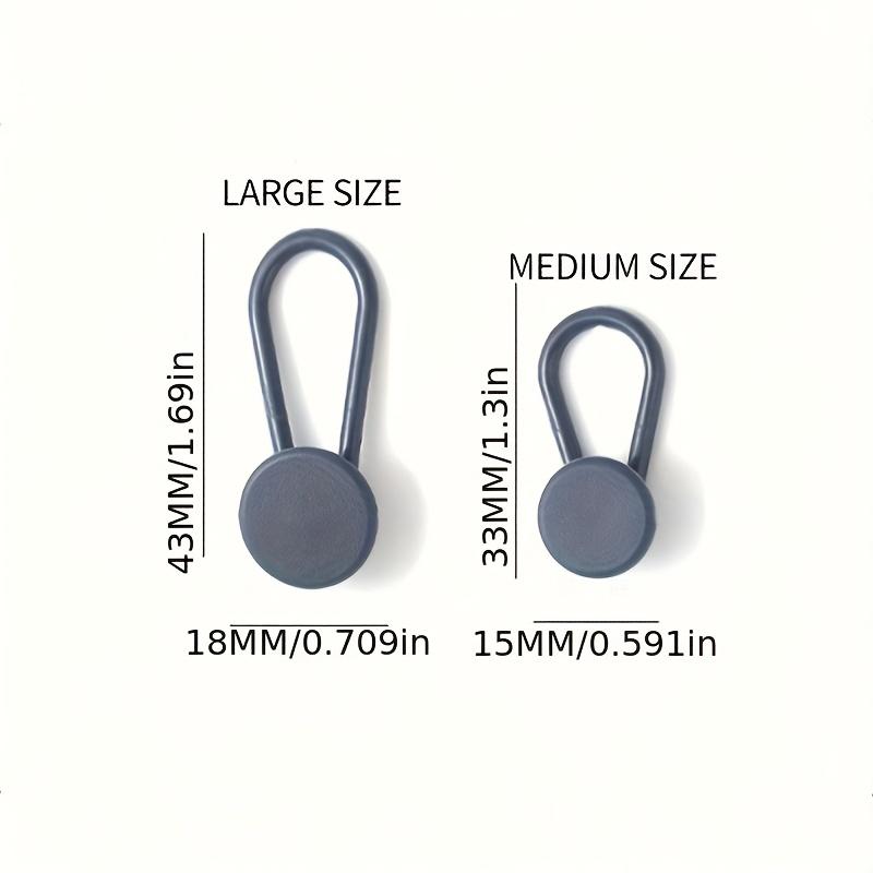 Adjustable Waistband Extender Buttons, No-Punch Jeans Expansion Buckles, Removable Stretch Fasteners, Casual Streetwear Style