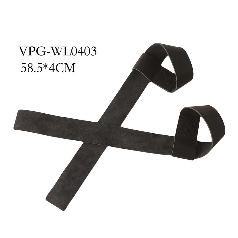 High Quality Premium Leather Lifting Straps Training Fitness Accessories Wrist Protector Wrap Grip for Weightlifting