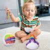 Sensory Activity Ball Toy Split Design with Rubber Ropes for Stress Relief Focus Cognitive Development for Concentration