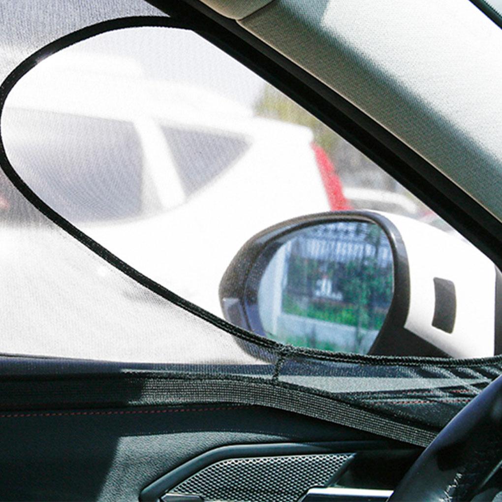 2pcs Window Curtains Car Window Mesh Screens Sunscreen Drapes Automotive Accessories, Front Window