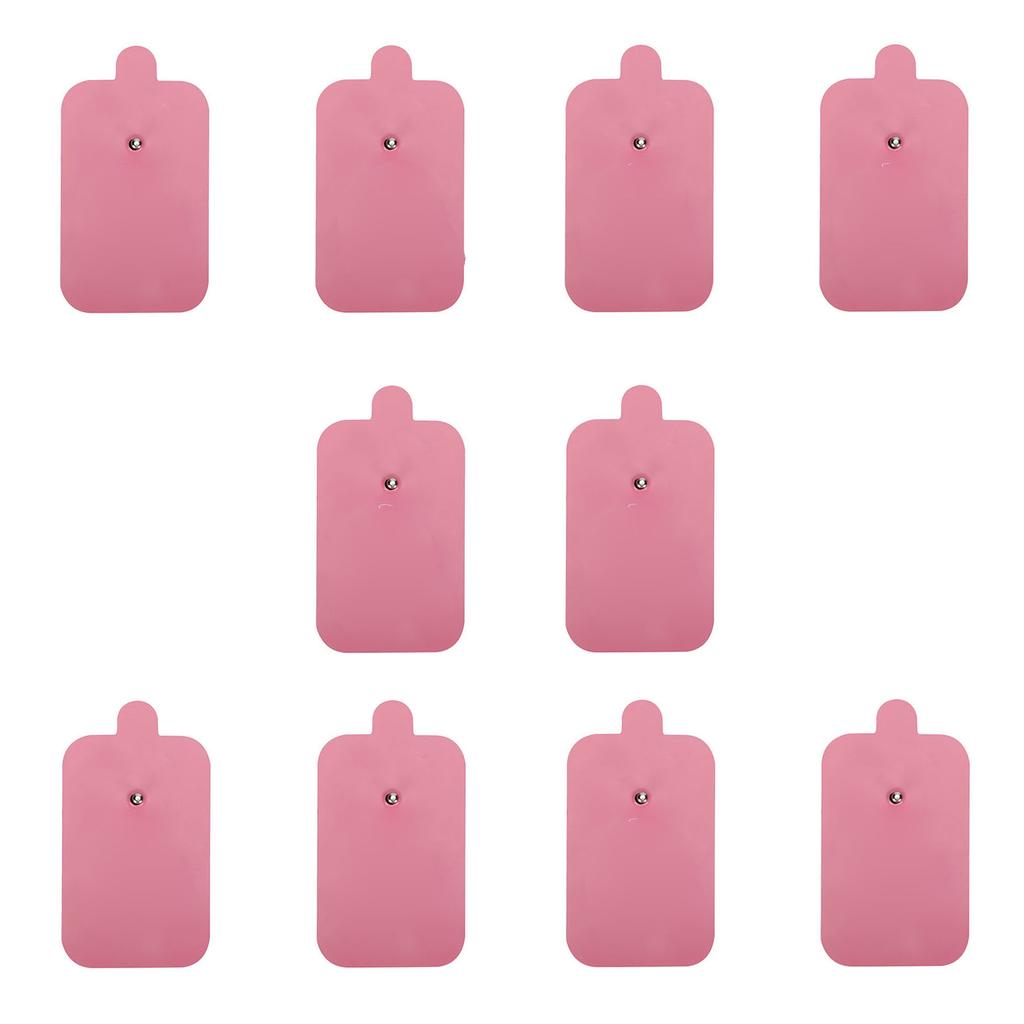 10 Stück TENS-Gerät Ersatzpads Nicht reizende Elektrotherapie-Pflaster für Elektrotherapie Rosa