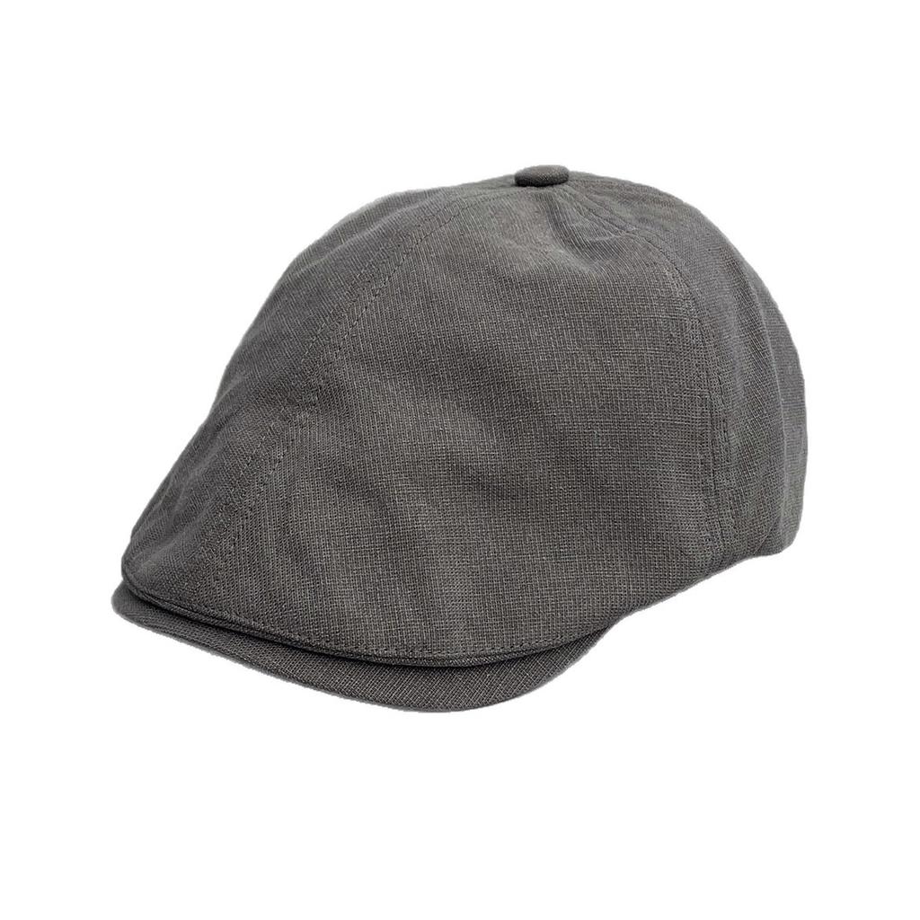 New retro British style forward hat men's and women's autumn versatile short brim painter hat showing face small old money wind cap