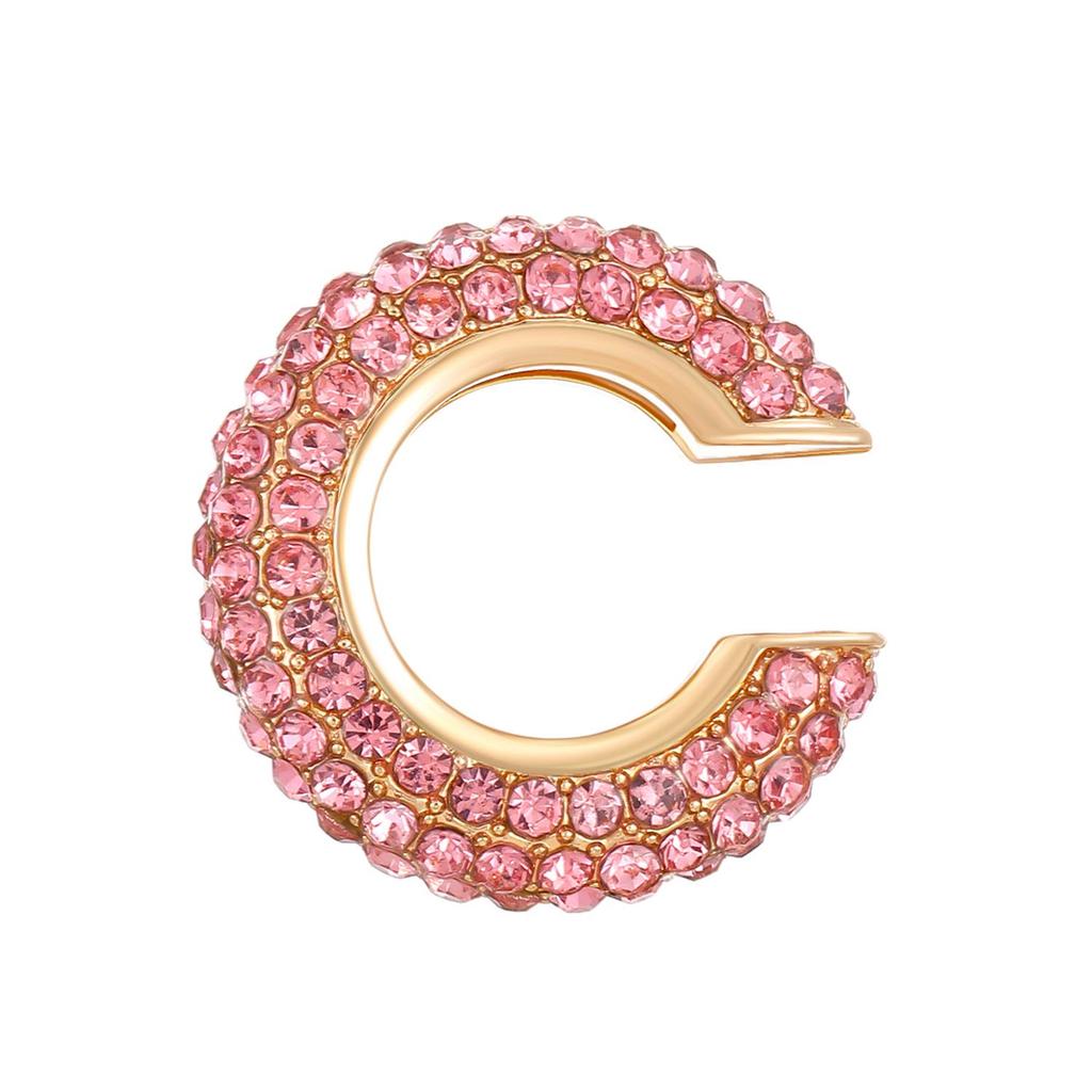 European & American Popular C-shaped Rhinestone Ear Cuff Earrings, No Piercing Needed for Women