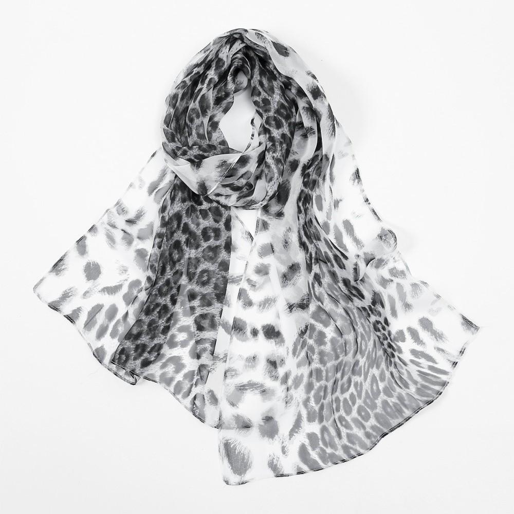 Print Pattern Chiffon Scarf Classic Style Sun Protection Scarf New Shawl Wrap Fashion Accessory