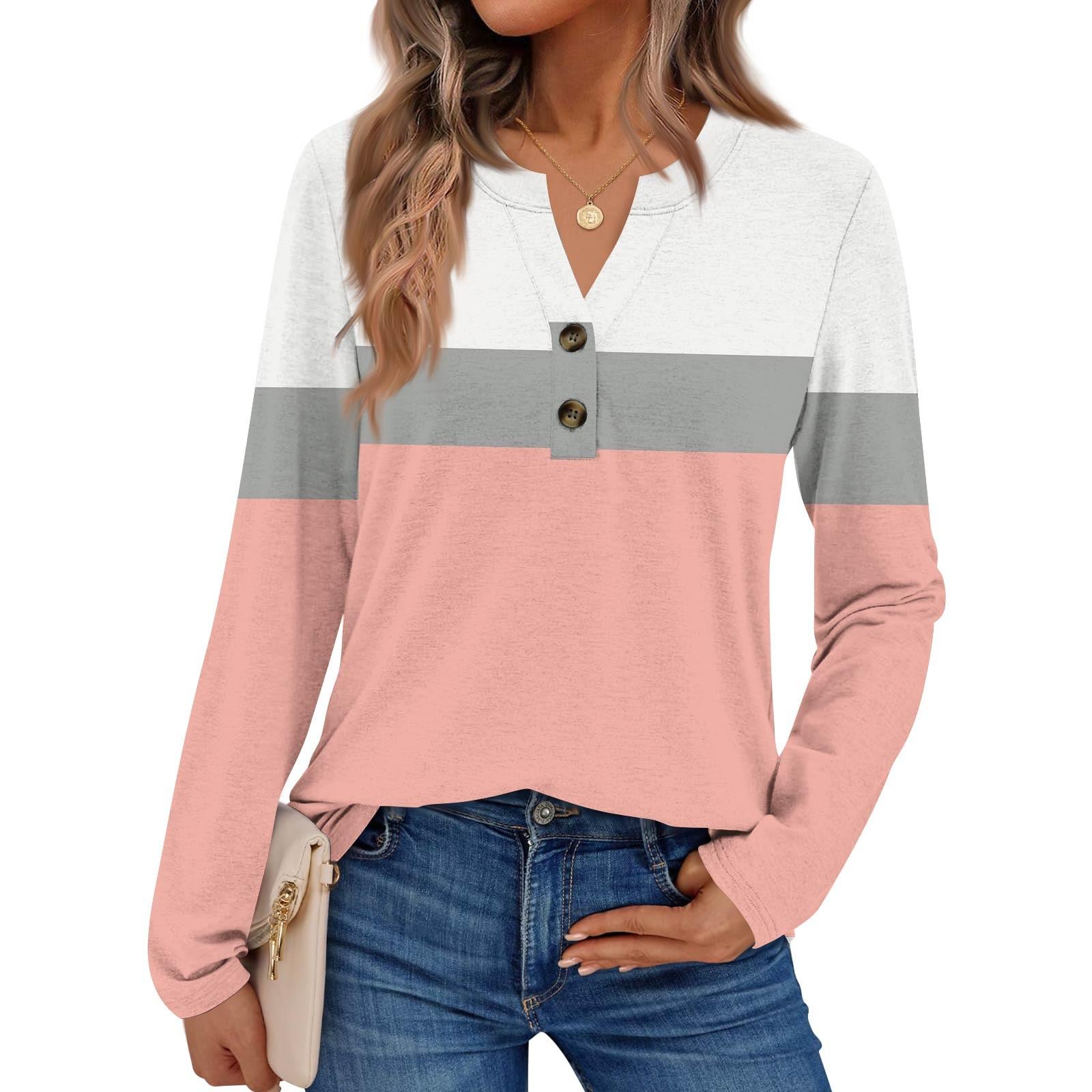 

Women s Print Long Sleeve Shirts Elegant Casual Tops Trendy Shirts Tops XL