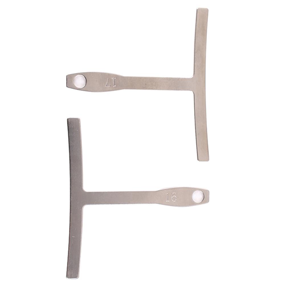 9 PCs Guitar Radius Gauge Set Stainless Steel T-shaped Guitar Builder Luthier Tool For Guitar Repair Bass Music Tool Kit