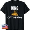 Bee King Of The Hive Funny Great Gift Honey Beekeeper Unisex T-Shirt