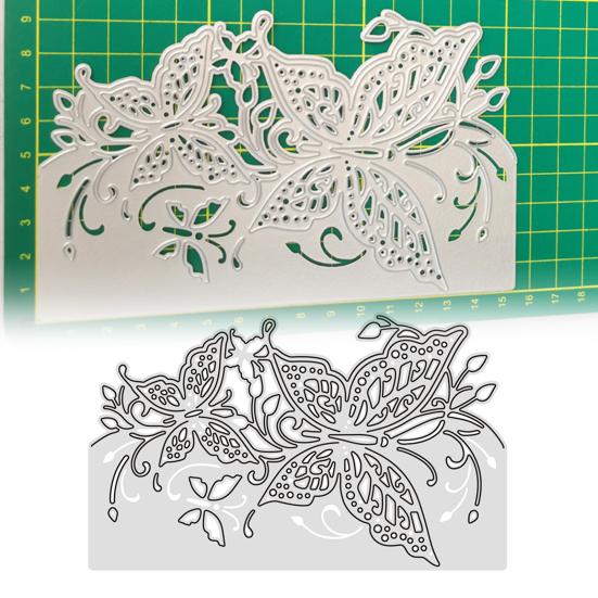 Stanzform Schmetterling Vollfarbe Hohl Wiederverwendbar Kohlenstoffstahl Elegant DIY Scrapbooking Prägeschablone für Schule