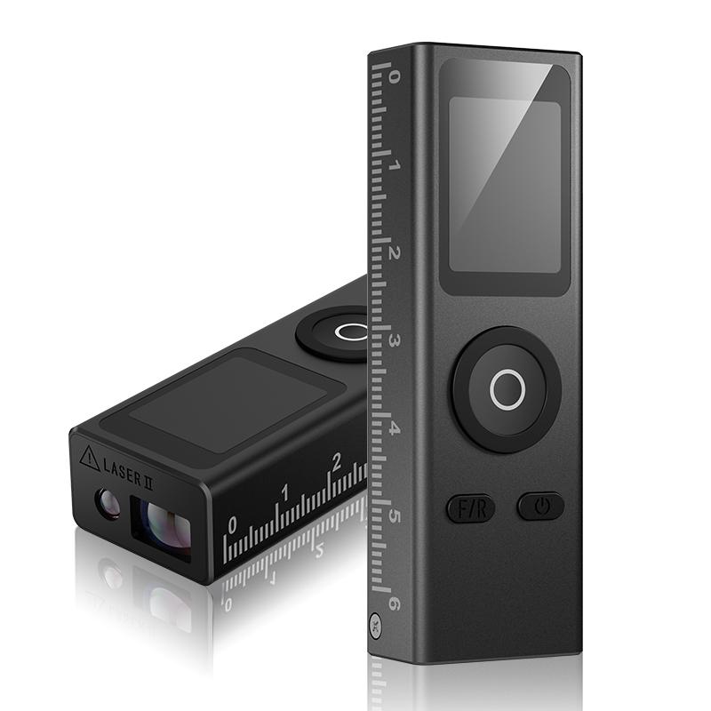 30M Mini Laser Distance Meter USB Rechargeable Infrared Range Finder Digital Laser Tape Measure for Building Measurement & Home