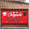 Foldable Graduation Backdrop Anti-Fall Polyester Non-Fading Hanging Graduation Banner Party Supplies