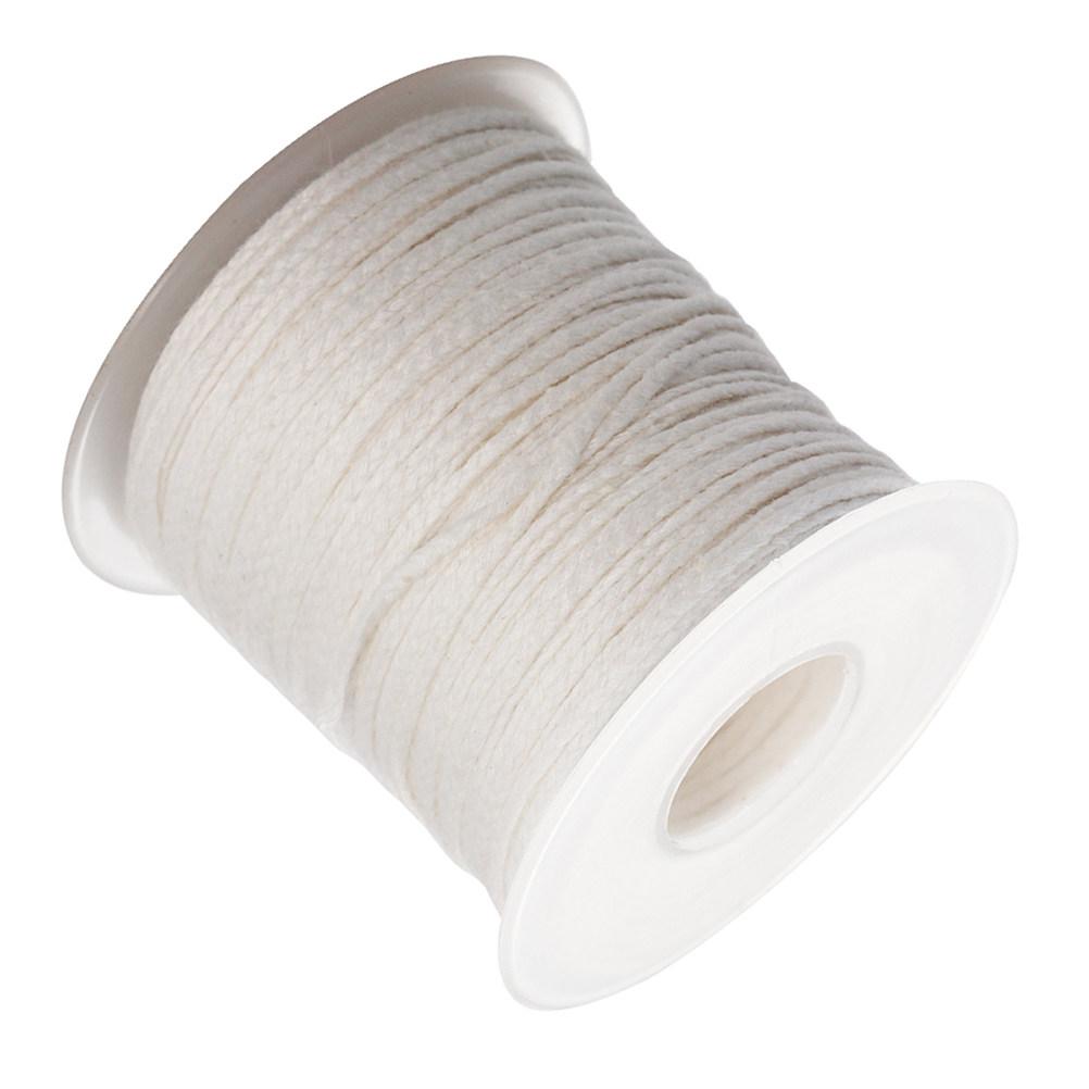 30M Premium Cotton Wicks Spool for Making DIY Pillars Tapers Braided Curling with Metal Tabs Sturdy