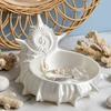 Ocean Theme Trinket Dish 3D Printed Conch Jewelry Tray, Sea Snail Bowl for Small Storage Tray Organizing Necklaces Earrings, Decorative Desk Organizer
