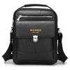 WEIXIER Men's Leather Crossbody Shoulder Bag  Classic Messenger Bag Waterproof Briefcase Satchel Travel Bag