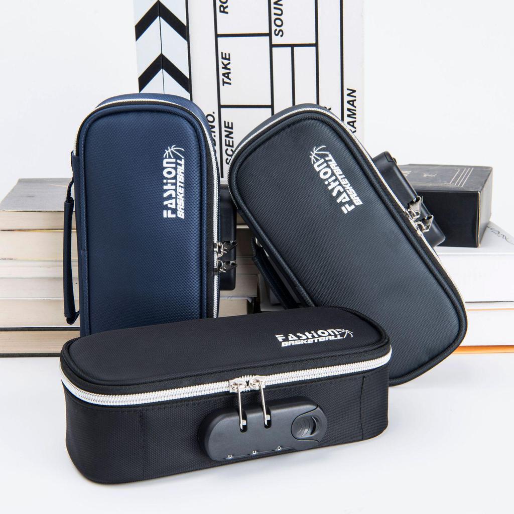 Extra-Large Password Lock Pencil Case with Four-Layer Design