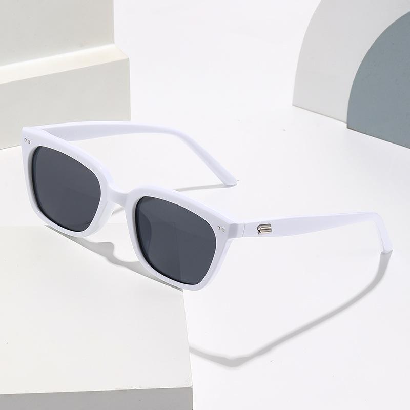 Trendy Square Frame Sunglasses for Men Women UV Protection Fashion Street Photography Sun Glasses
