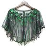 ქალთა Shawl Beaded Sequin Deco საღამოს Cape Cover Up საქორწილო კაბა Shawl