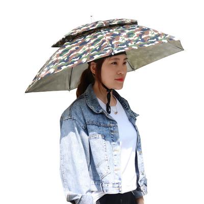 Kapelusze parasolowe z podwójną warstwą ochrony UV Parasol przeciwsłoneczny Outdoor Narzędzia wędkarskie